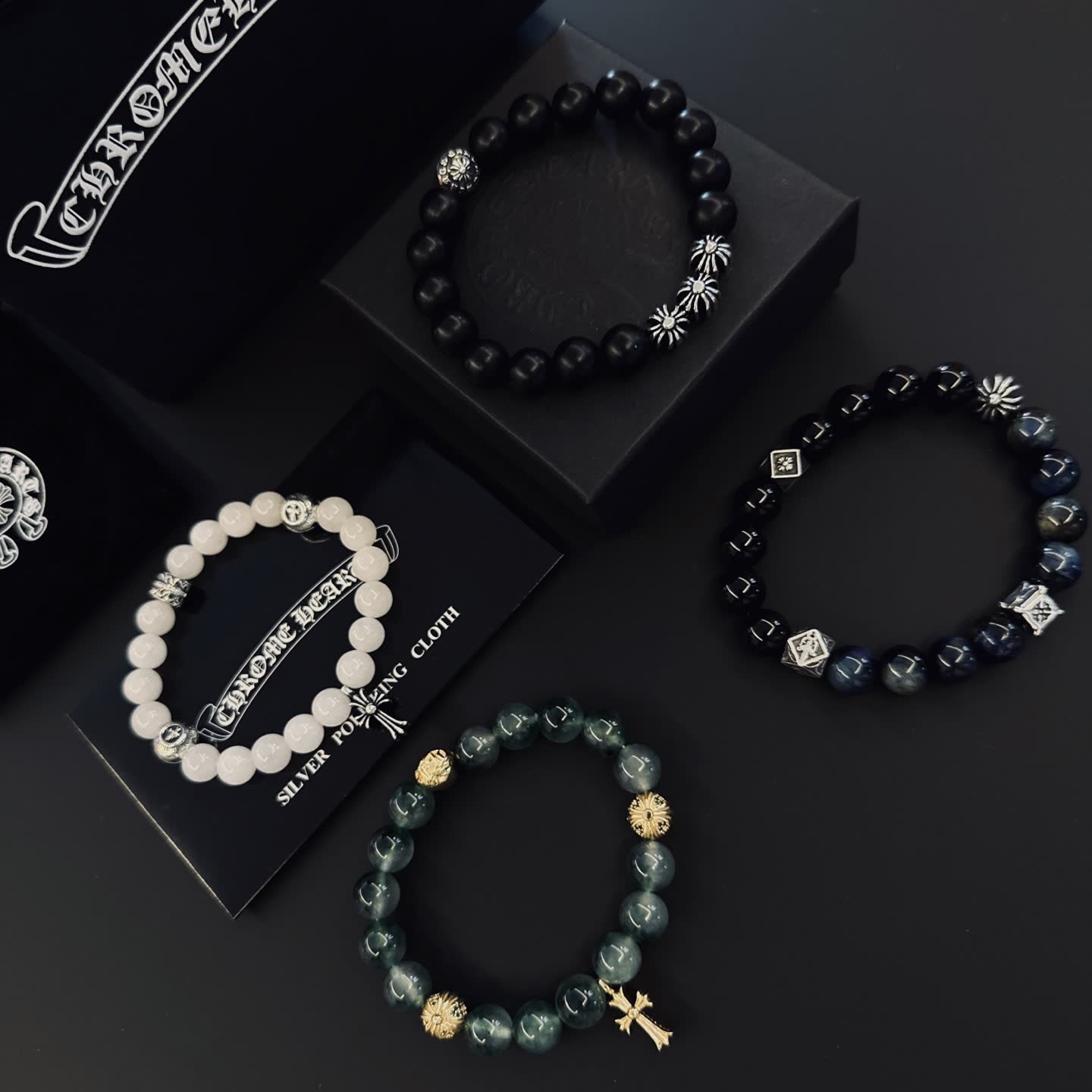 Chrome Hearts Beaded Bracelet Set